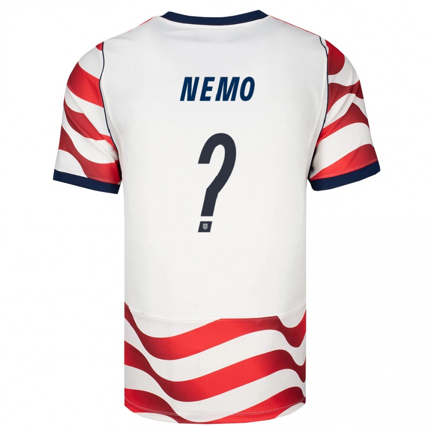 גברים כדורגל ארצות הברית Jason Nemo #0 אדום לבן שחור ג'רזי ביתית 26-28