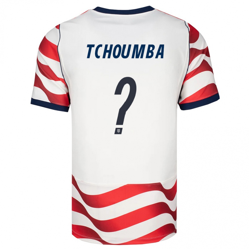 גברים כדורגל ארצות הברית Nathan Tchoumba #0 אדום לבן שחור ג'רזי ביתית 26-28
