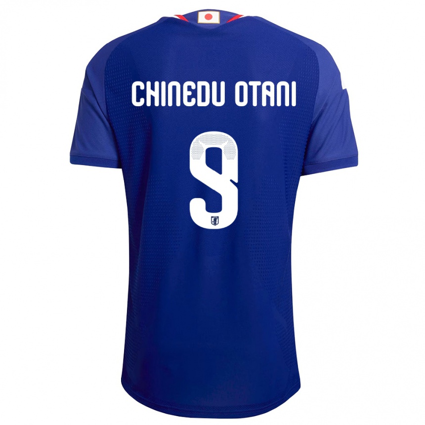גברים כדורגל יַפָּן Divine Chinedu Otani #9 כחול לבן אדום ג'רזי ביתית 26-28