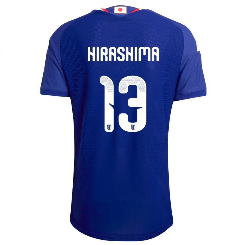 גברים כדורגל יַפָּן Daigo Hirashima #13 כחול לבן אדום ג'רזי ביתית 26-28