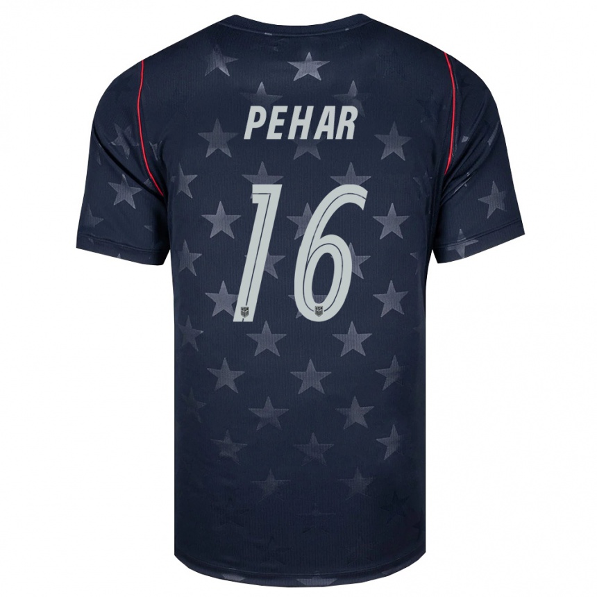 גברים כדורגל ארצות הברית Roko Pehar #16 שחור לבן אדום הרחק ג'רזי 26-28