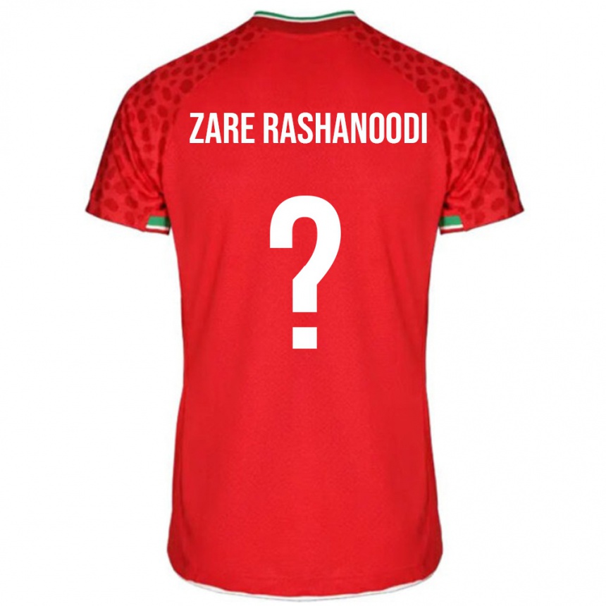גברים כדורגל איראן Mahan Zare Rashanoodi #0 אדום לבן הרחק ג'רזי 26-28
