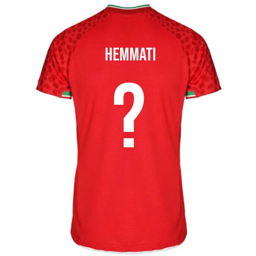 גברים כדורגל איראן Alireza Hemmati #0 אדום לבן הרחק ג'רזי 26-28
