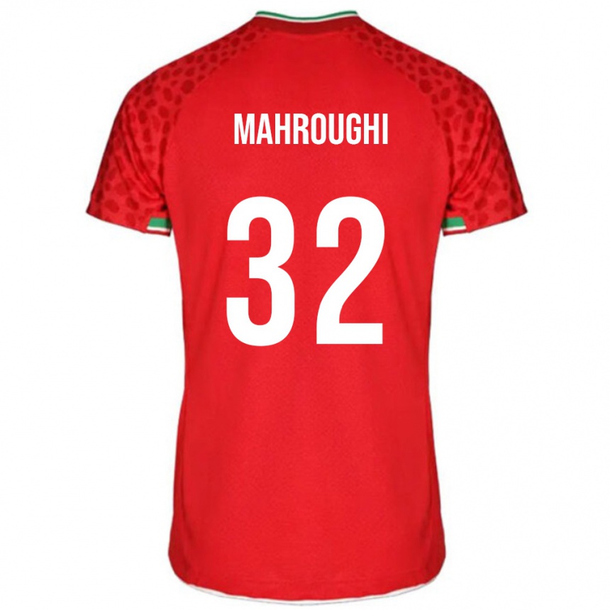 גברים כדורגל איראן Ehsan Mahroughi #32 אדום לבן הרחק ג'רזי 26-28