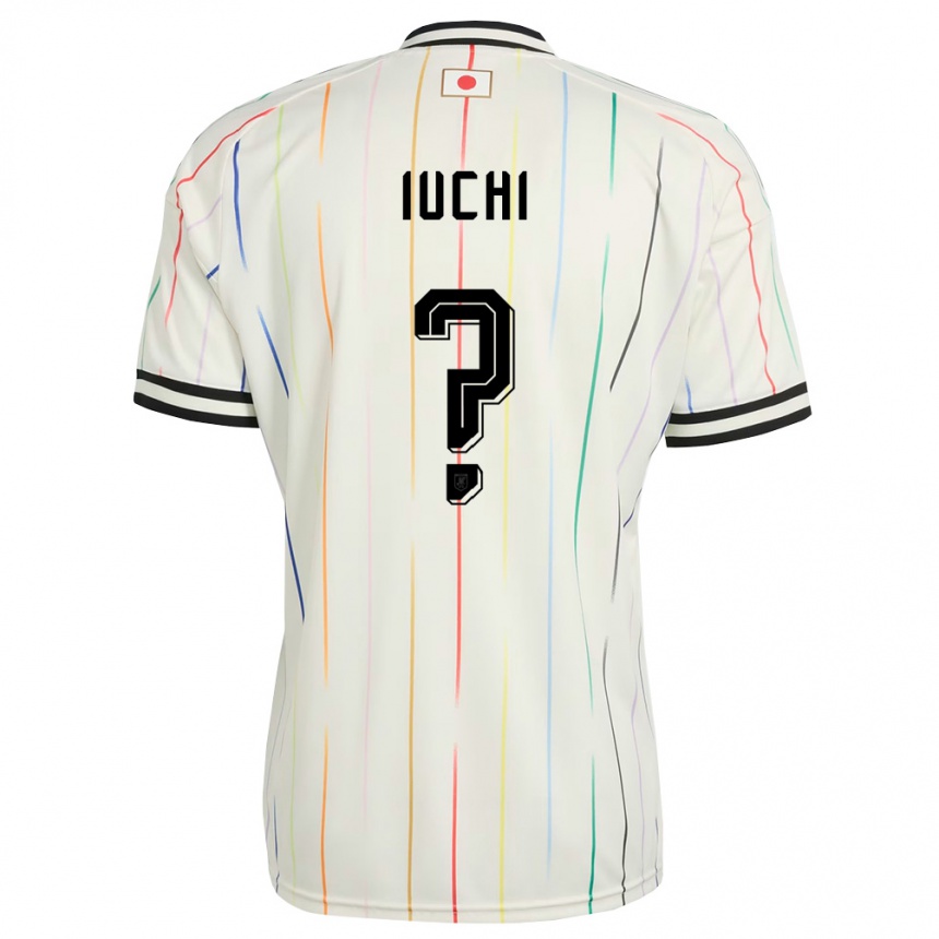 גברים כדורגל יַפָּן Ryotaro Iuchi #0 לבן שחור הרחק ג'רזי 26-28