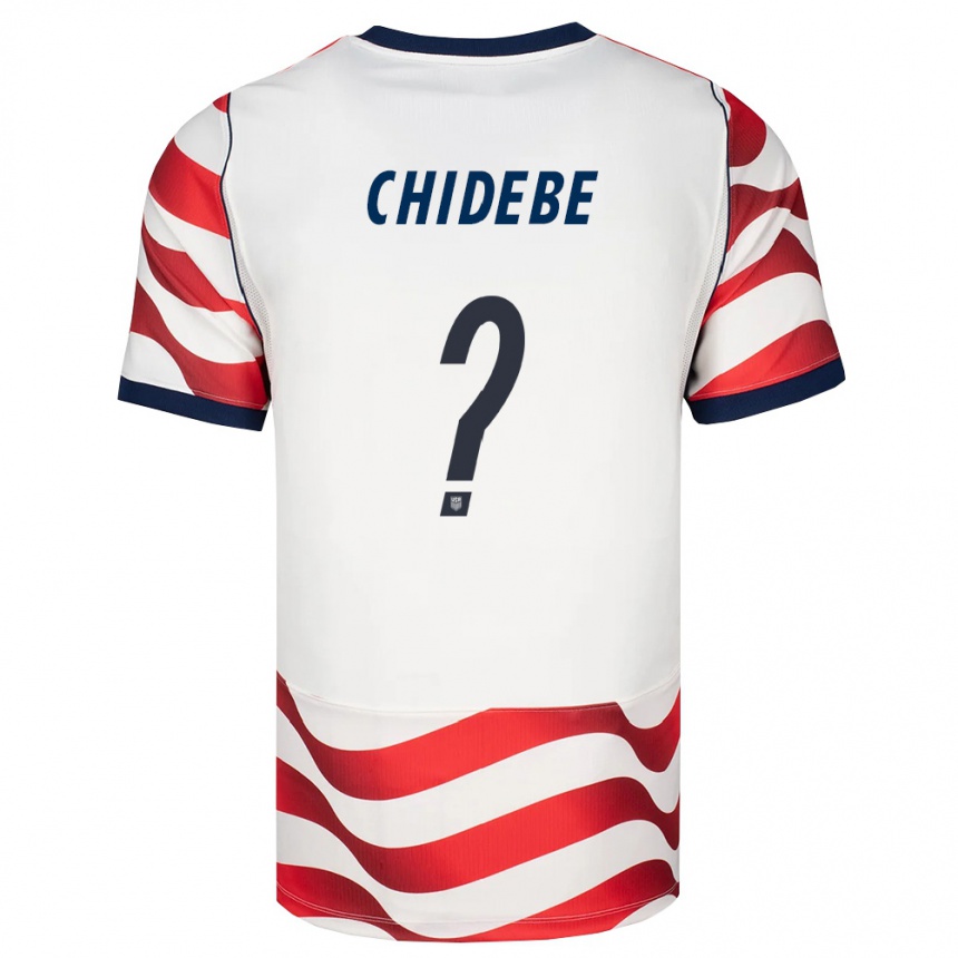נשים כדורגל ארצות הברית Ikenna Chidebe #0 אדום לבן שחור ג'רזי ביתית 26-28