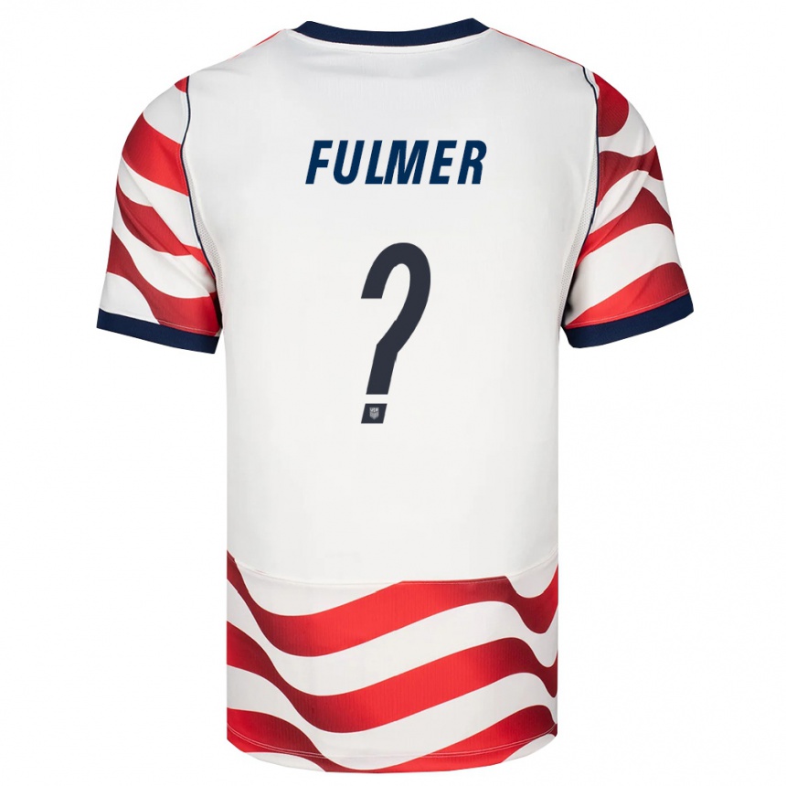 נשים כדורגל ארצות הברית Jaxson Fulmer #0 אדום לבן שחור ג'רזי ביתית 26-28