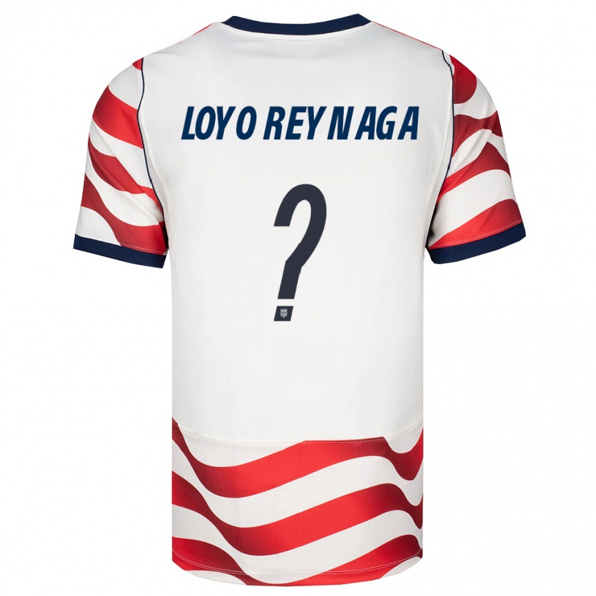 נשים כדורגל ארצות הברית Zamir Loyo Reynaga #0 אדום לבן שחור ג'רזי ביתית 26-28