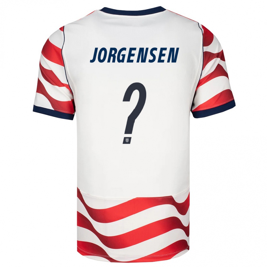 נשים כדורגל ארצות הברית Owen Jorgensen #0 אדום לבן שחור ג'רזי ביתית 26-28