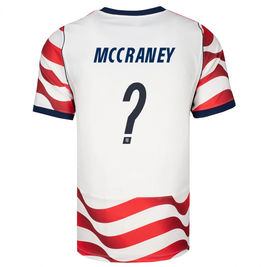 נשים כדורגל ארצות הברית Finn Mccraney #0 אדום לבן שחור ג'רזי ביתית 26-28