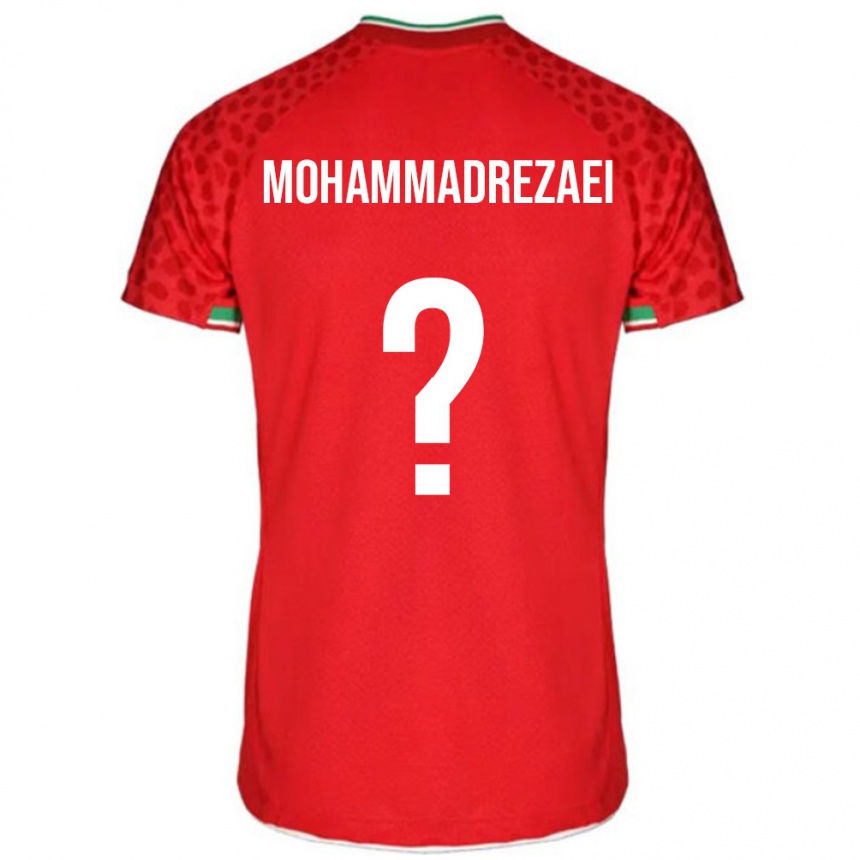 נשים כדורגל איראן Hossein Mohammadrezaei #0 אדום לבן הרחק ג'רזי 26-28