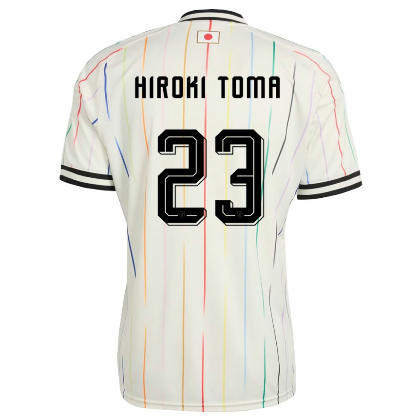 נשים כדורגל יַפָּן Otavio Hiroki Toma #23 לבן שחור הרחק ג'רזי 26-28