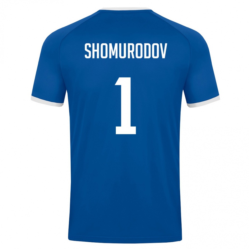 ילדים כדורגל אוזבקיסטן Olim Shomurodov #1 כחול מלכותי לבן ג'רזי ביתית 26-28
