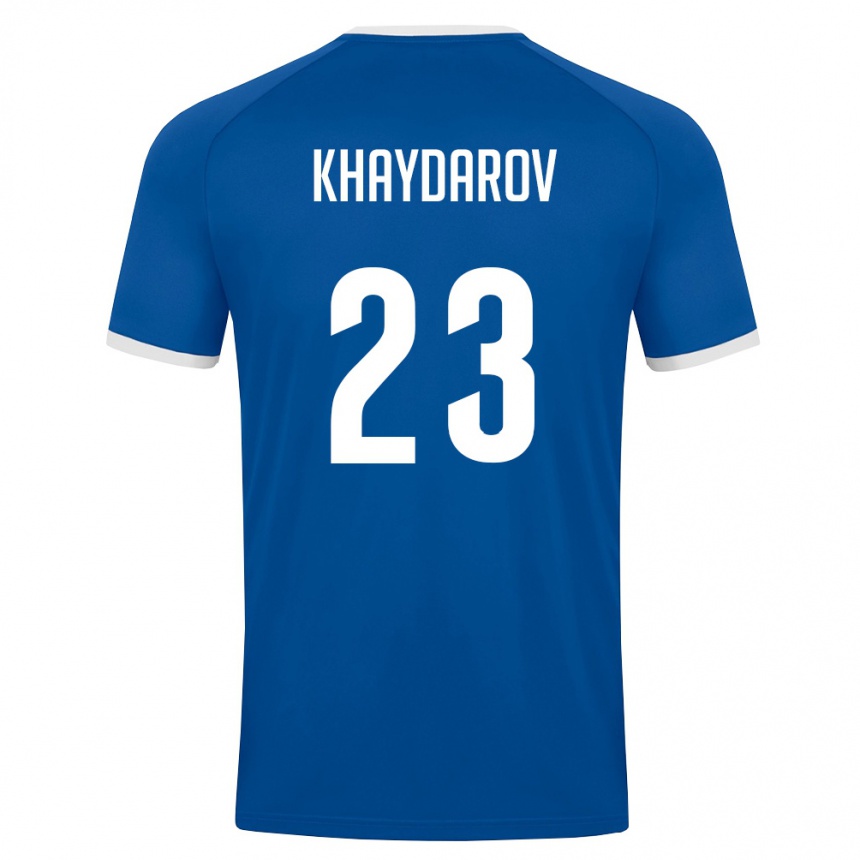 ילדים כדורגל אוזבקיסטן Abdugafur Khaydarov #23 כחול מלכותי לבן ג'רזי ביתית 26-28