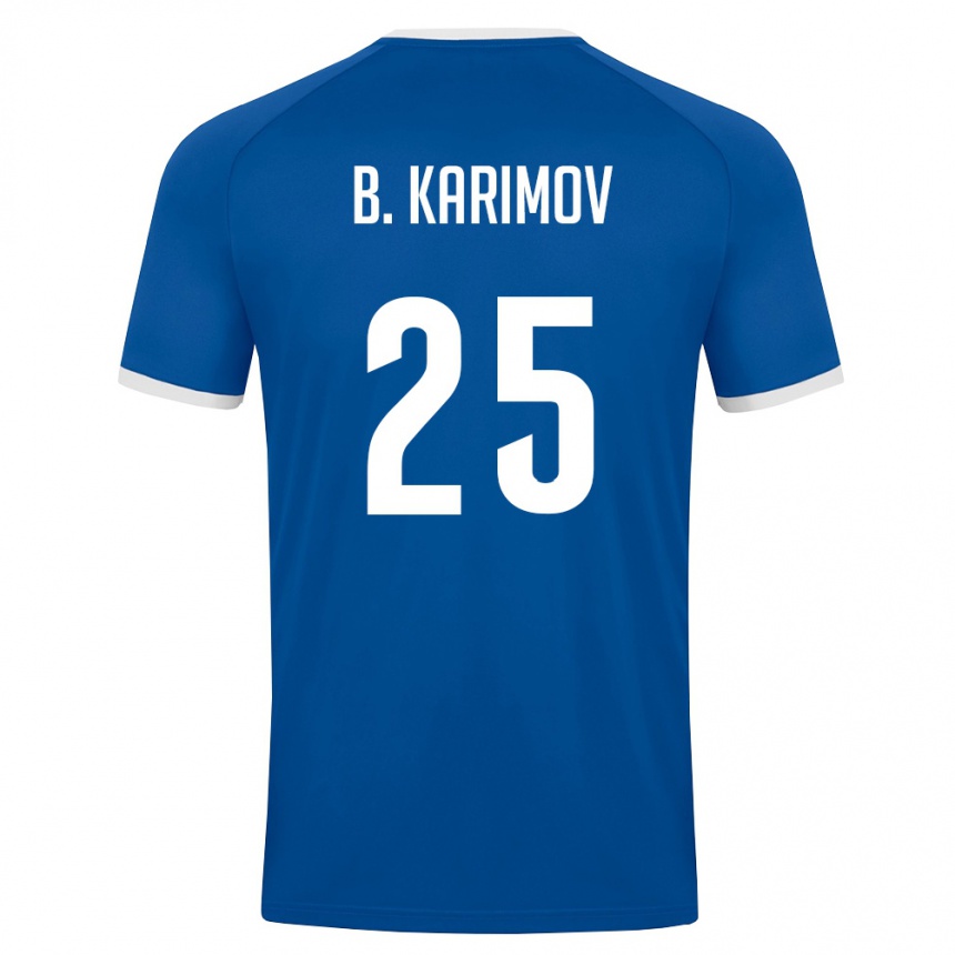 ילדים כדורגל אוזבקיסטן Bekhruz Karimov #25 כחול מלכותי לבן ג'רזי ביתית 26-28