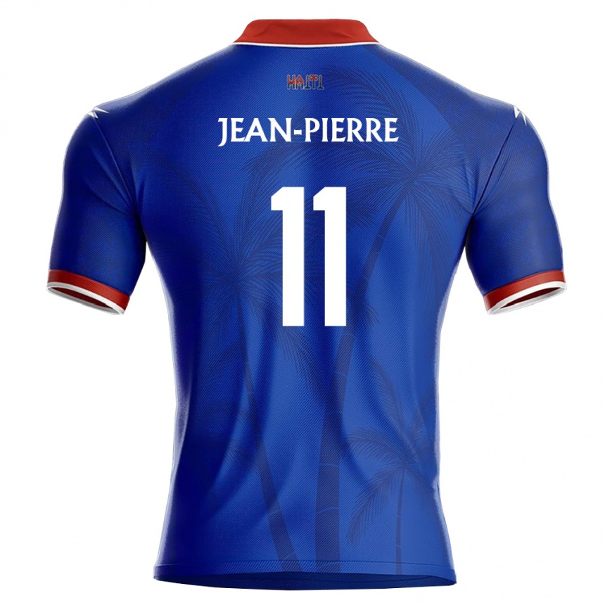 ילדים כדורגל האיטי Ralph Jean-Pierre #11 כחול אדום לבן ג'רזי ביתית 26-28
