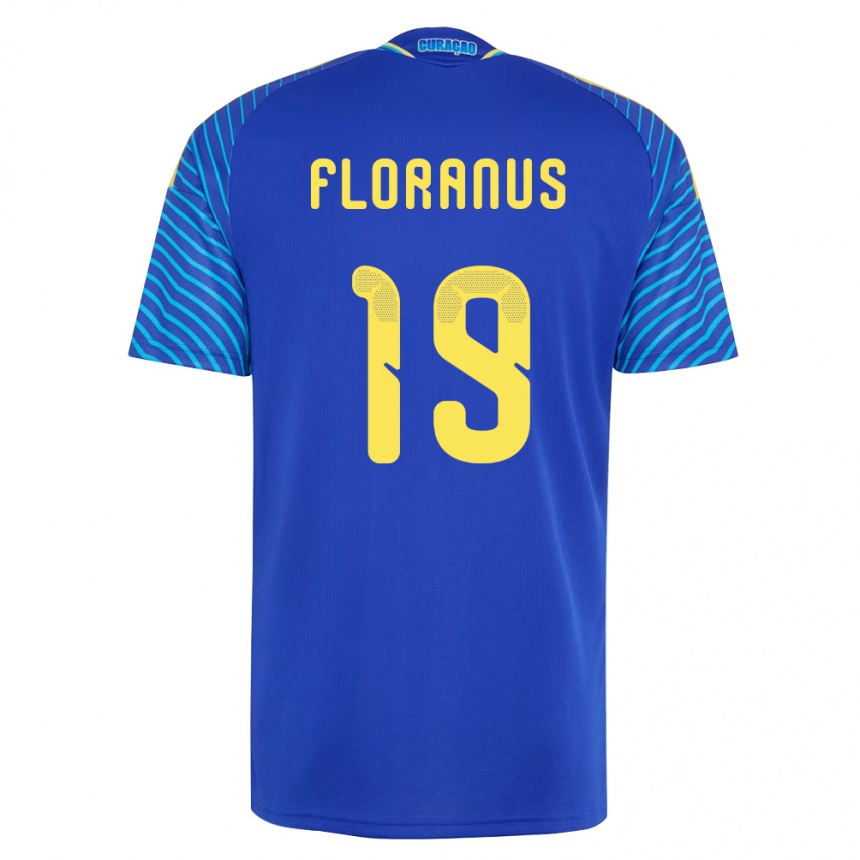 ילדים כדורגל קוראסאו Juninho Floranus #19 כהה לבן ג'רזי ביתית 26-28
