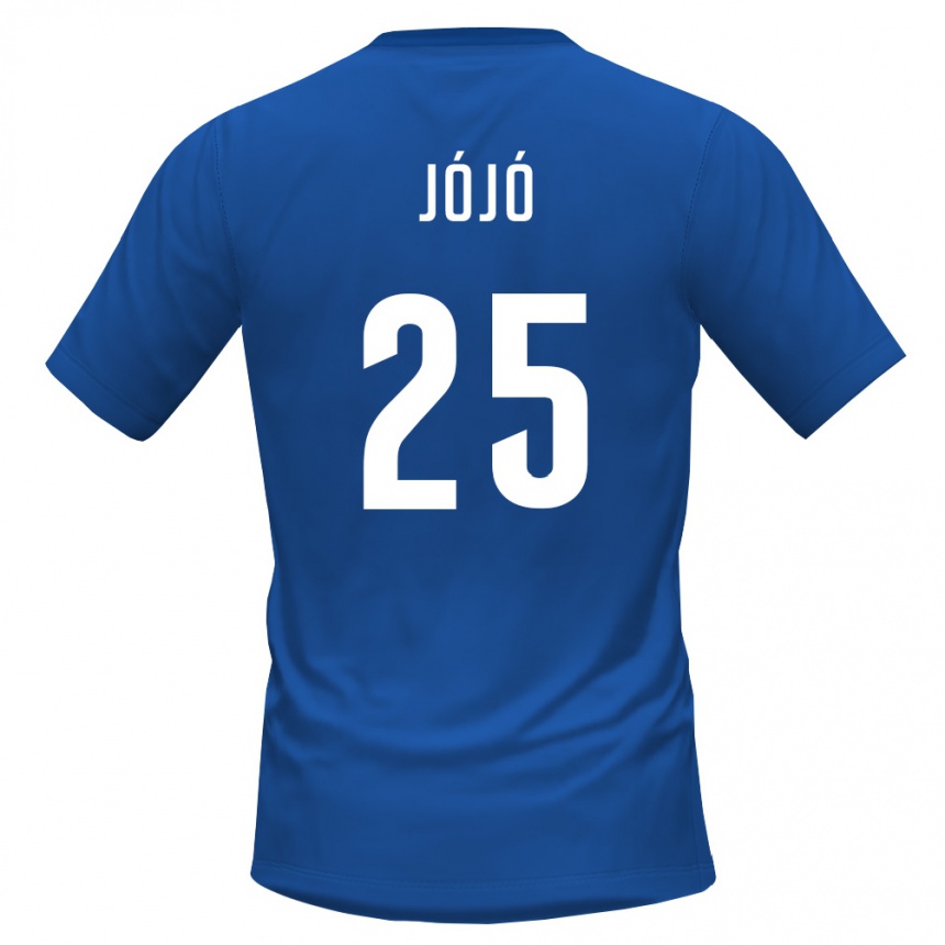 ילדים כדורגל כף ורדה Jójó #25 כחול מלכותי אדום ג'רזי ביתית 26-28