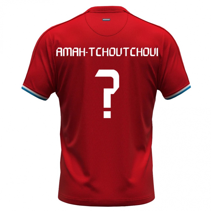 ילדים כדורגל לוקסמבורג Marco Amah-Tchoutchoui #0 אדום לבן כחול ג'רזי ביתית 26-28