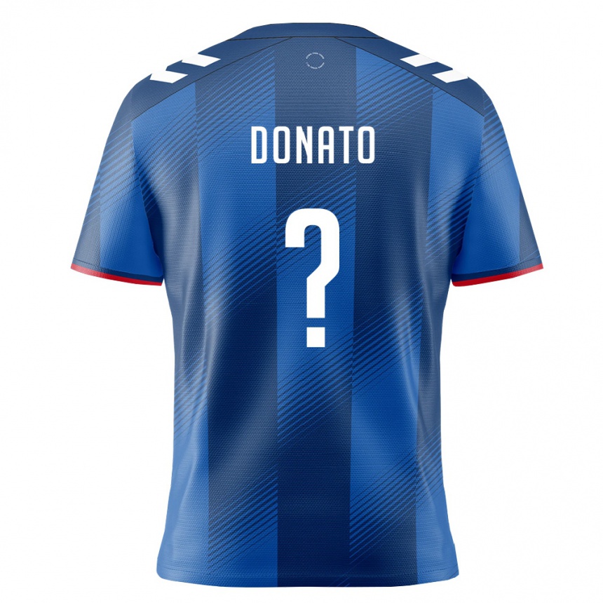 ילדים כדורגל פוארטו ריקו Benjamin Donato #0 כחול מלכותי אדום לבן ג'רזי ביתית 26-28