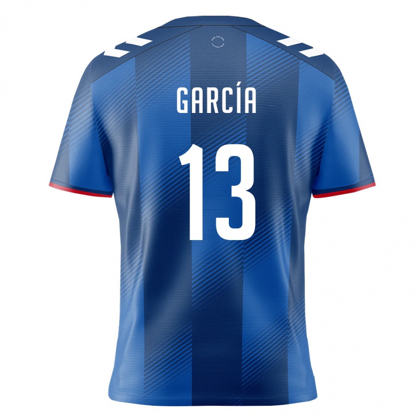 ילדים כדורגל פוארטו ריקו Diego García #13 כחול מלכותי אדום לבן ג'רזי ביתית 26-28