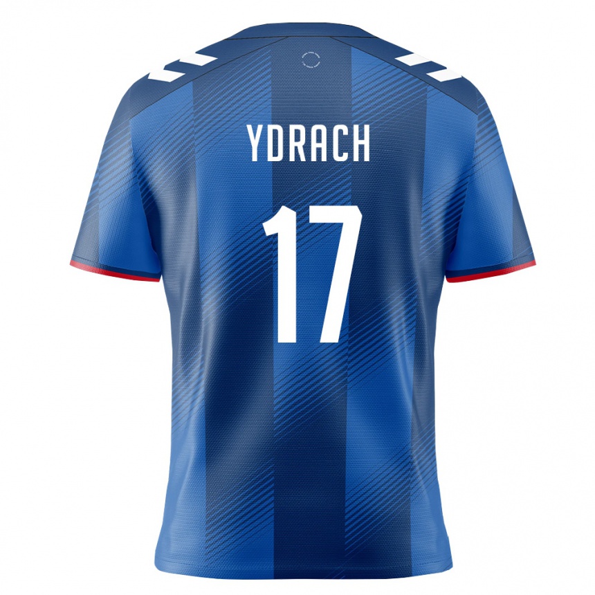 ילדים כדורגל פוארטו ריקו Beto Ydrach #17 כחול מלכותי אדום לבן ג'רזי ביתית 26-28