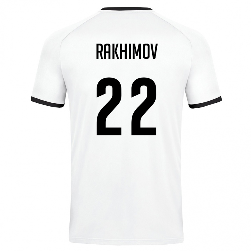 ילדים כדורגל אוזבקיסטן Abubakir Rakhimov #22 לבן ירוק כהה הרחק ג'רזי 26-28