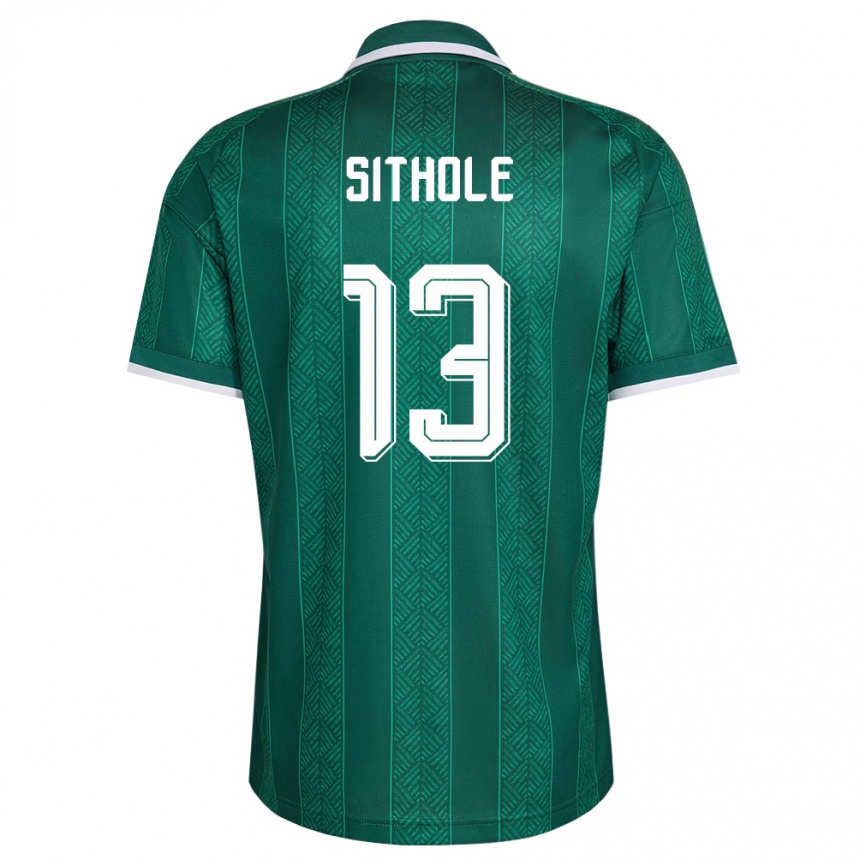 ילדים כדורגל דרום אפריקה Yaya Sithole #13 ירוק לבן זהב הרחק ג'רזי 26-28