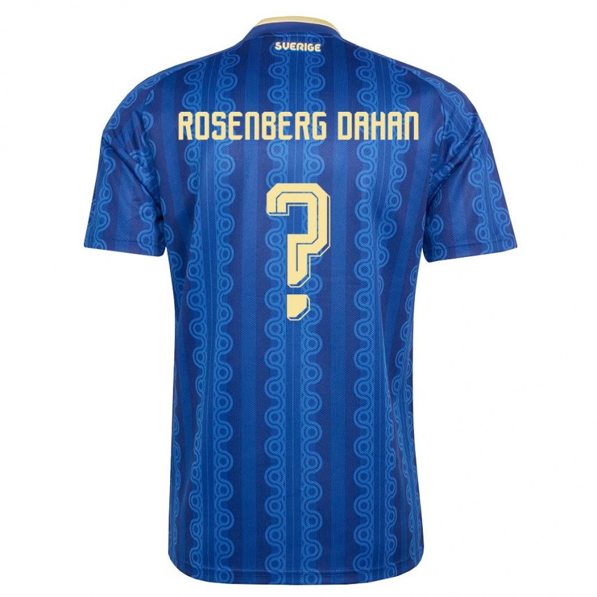 ילדים כדורגל שוודיה Yoél Rosenberg Dahan #0 כחול כהה צהוב הרחק ג'רזי 26-28
