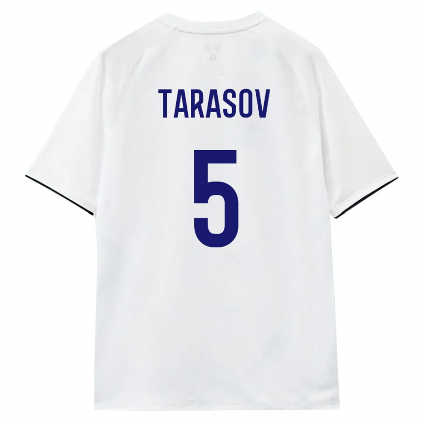 ילדים כדורגל רוסיה Aleksandr Tarasov #5 לבן חום שחור הרחק ג'רזי 26-28