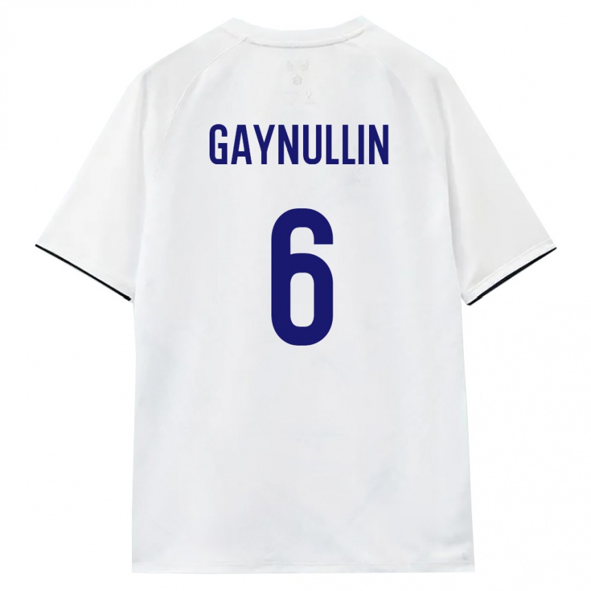 ילדים כדורגל רוסיה Ramil Gaynullin #6 לבן חום שחור הרחק ג'רזי 26-28