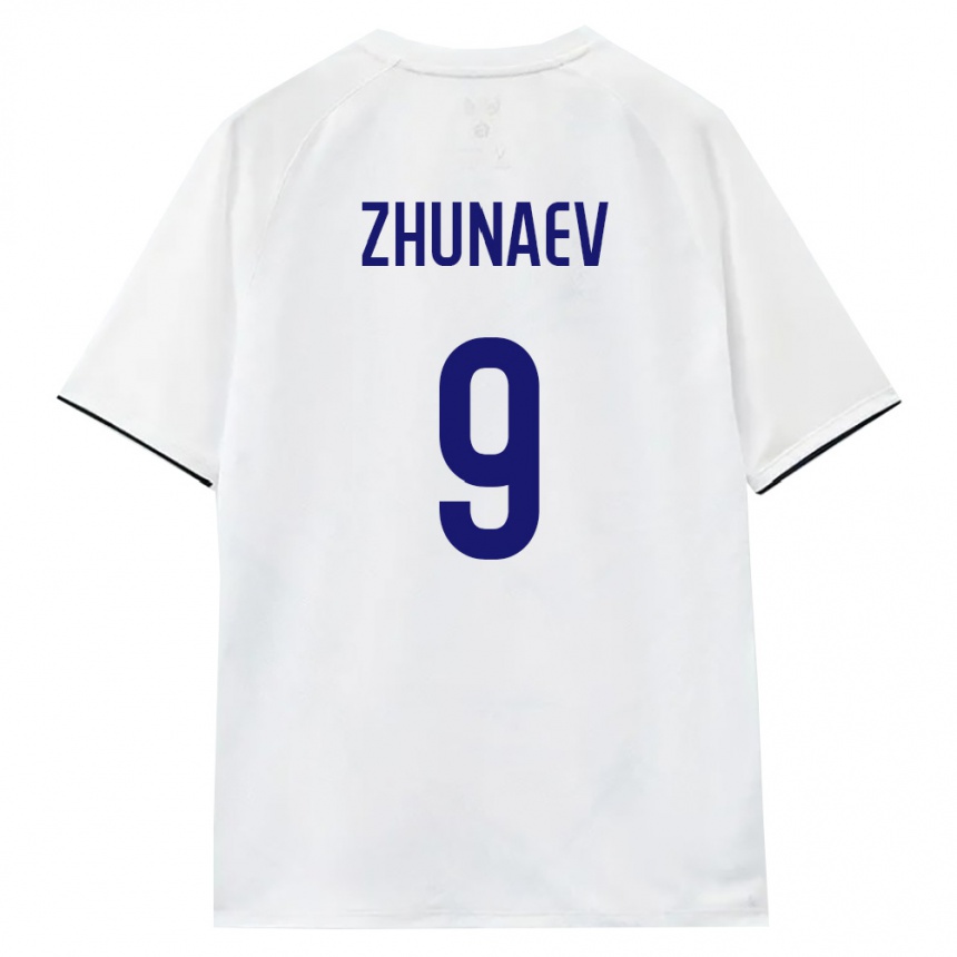 ילדים כדורגל רוסיה Ivan Zhunaev #9 לבן חום שחור הרחק ג'רזי 26-28