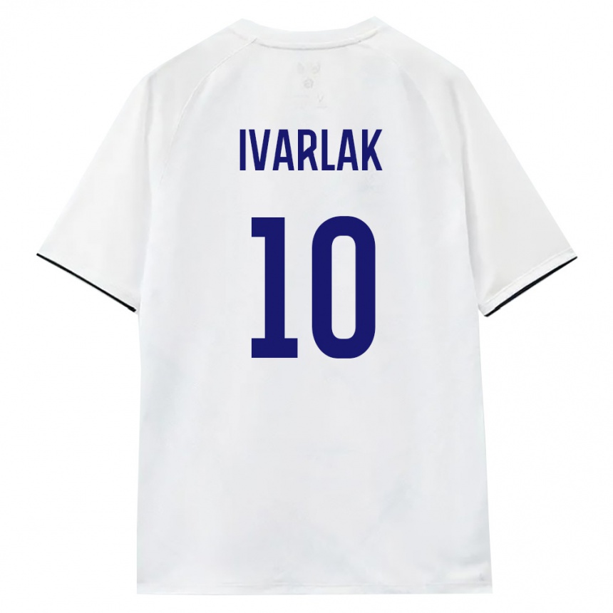 ילדים כדורגל רוסיה Ilya Ivarlak #10 לבן חום שחור הרחק ג'רזי 26-28