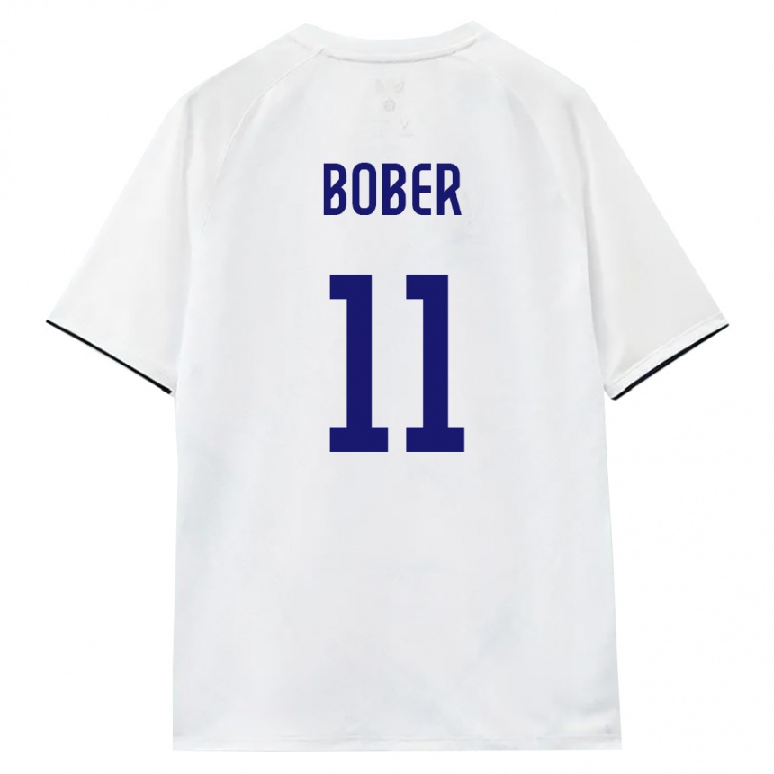 ילדים כדורגל רוסיה Ivan Bober #11 לבן חום שחור הרחק ג'רזי 26-28