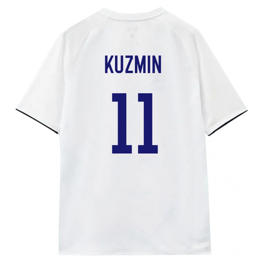 ילדים כדורגל רוסיה Ivan Kuzmin #11 לבן חום שחור הרחק ג'רזי 26-28