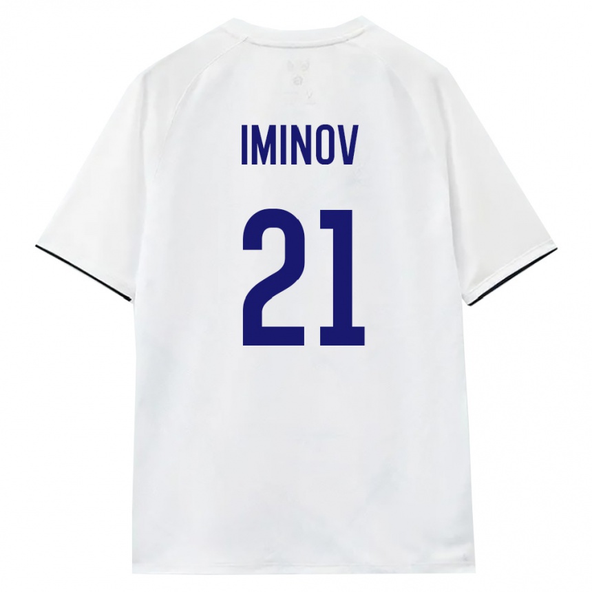 ילדים כדורגל רוסיה Ikhsan Iminov #21 לבן חום שחור הרחק ג'רזי 26-28