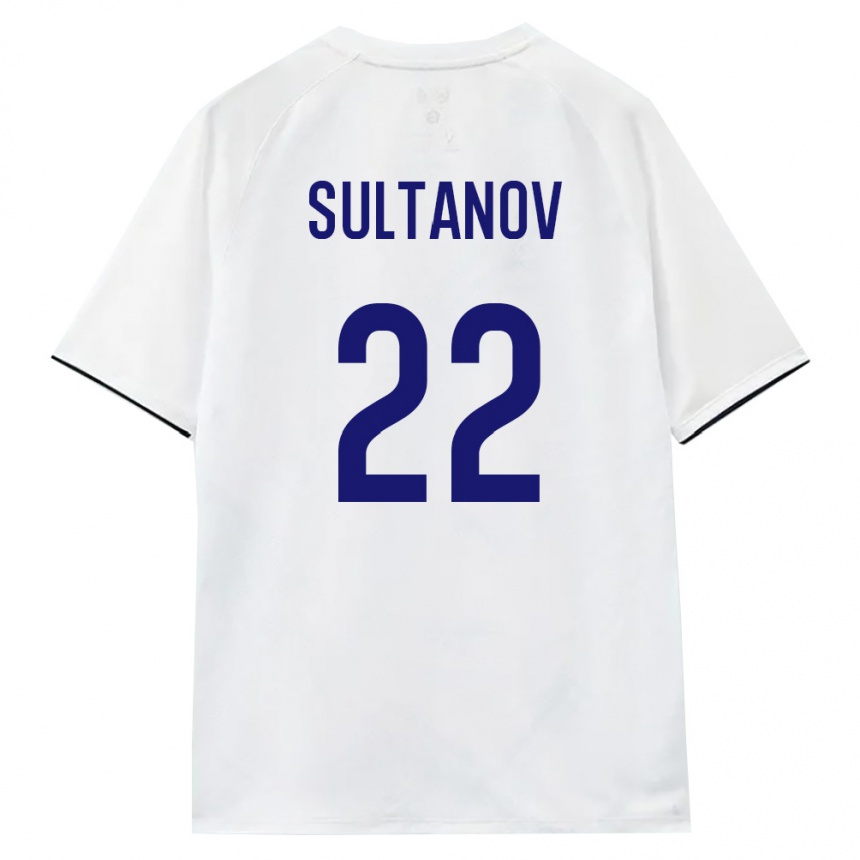 ילדים כדורגל רוסיה Daniyal Sultanov #22 לבן חום שחור הרחק ג'רזי 26-28