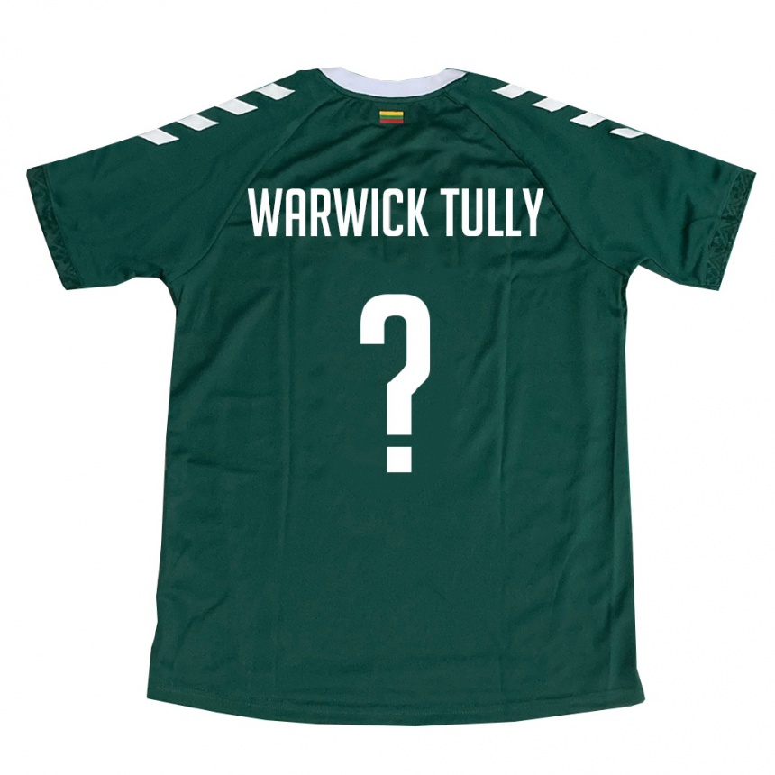 ילדים כדורגל ליטא Benjamin Warwick Tully #0 ירוק כהה לבן הרחק ג'רזי 26-28