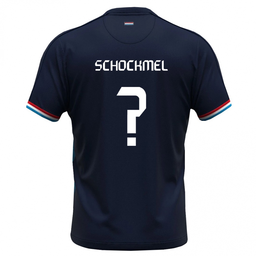 ילדים כדורגל לוקסמבורג Loic Schockmel #0 כחול מלכותי אדום הרחק ג'רזי 26-28