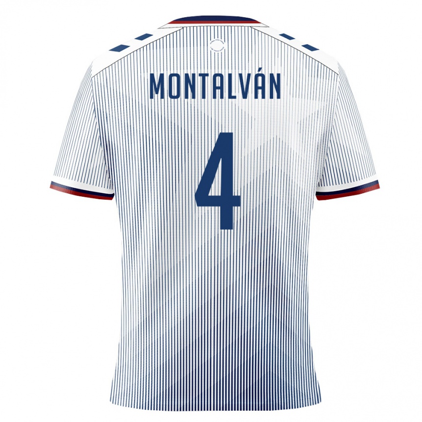 ילדים כדורגל פוארטו ריקו Armando Montalván #4 כחול מלכותי לבן הרחק ג'רזי 26-28