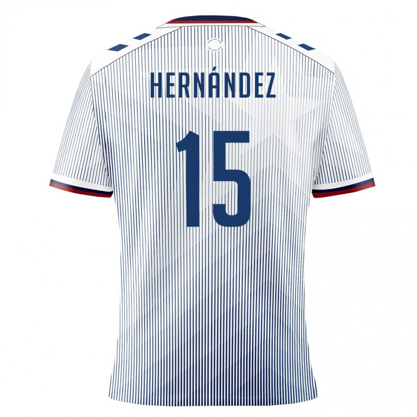 ילדים כדורגל פוארטו ריקו Dereck Hernández #15 כחול מלכותי לבן הרחק ג'רזי 26-28