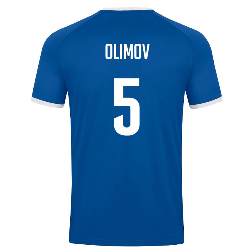 גברים כדורגל אוזבקיסטן Elsevar Olimov #5 כחול מלכותי לבן ג'רזי ביתית 26-28