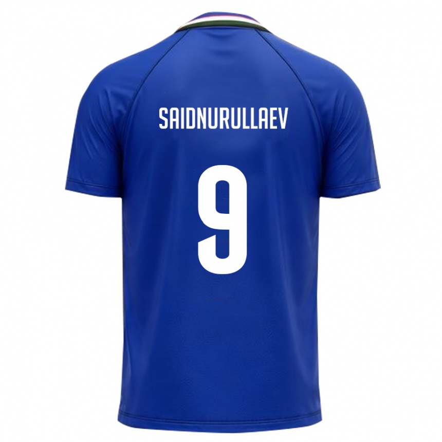 גברים כדורגל אוזבקיסטן Saidumarkhon Saidnurullaev #9 כחול מלכותי לבן ג'רזי ביתית 26-28