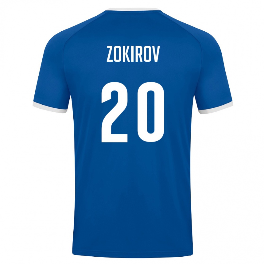 גברים כדורגל אוזבקיסטן Feruzjon Zokirov #20 כחול מלכותי לבן ג'רזי ביתית 26-28
