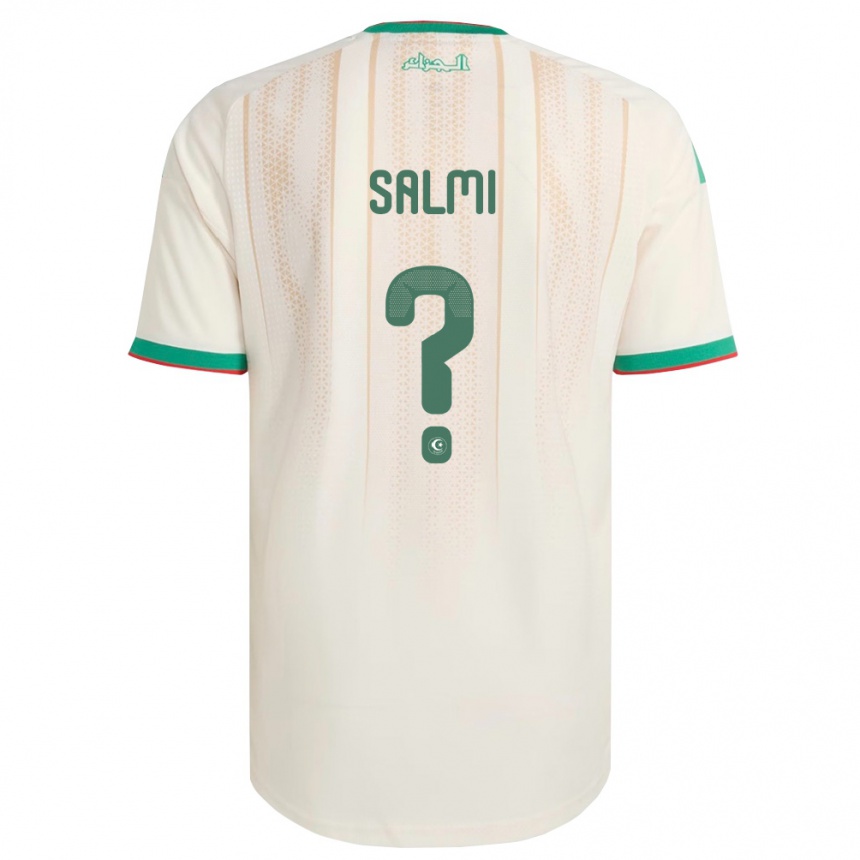 גברים כדורגל אלג'יריה Mounib Salmi #0 שמנת ירוק אדום ג'רזי ביתית 26-28