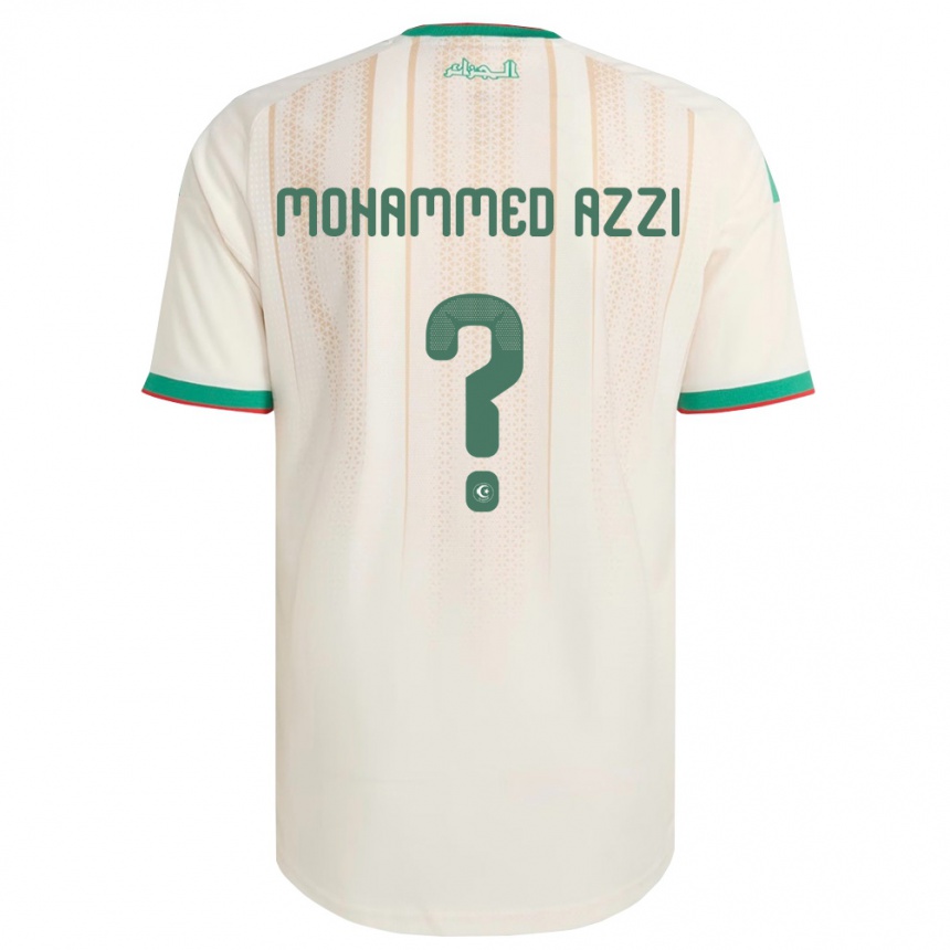 גברים כדורגל אלג'יריה Mostefa Mohammed Azzi #0 שמנת ירוק אדום ג'רזי ביתית 26-28