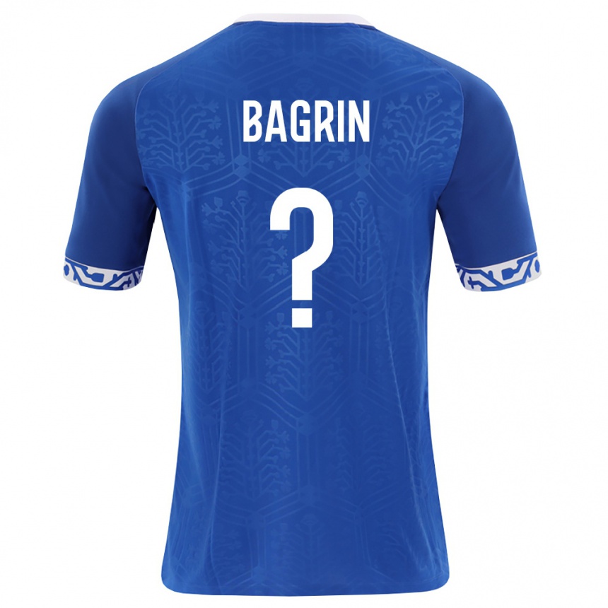 גברים כדורגל מולדובה Mihail Bagrin #0 כחול מלכותי לבן ג'רזי ביתית 26-28