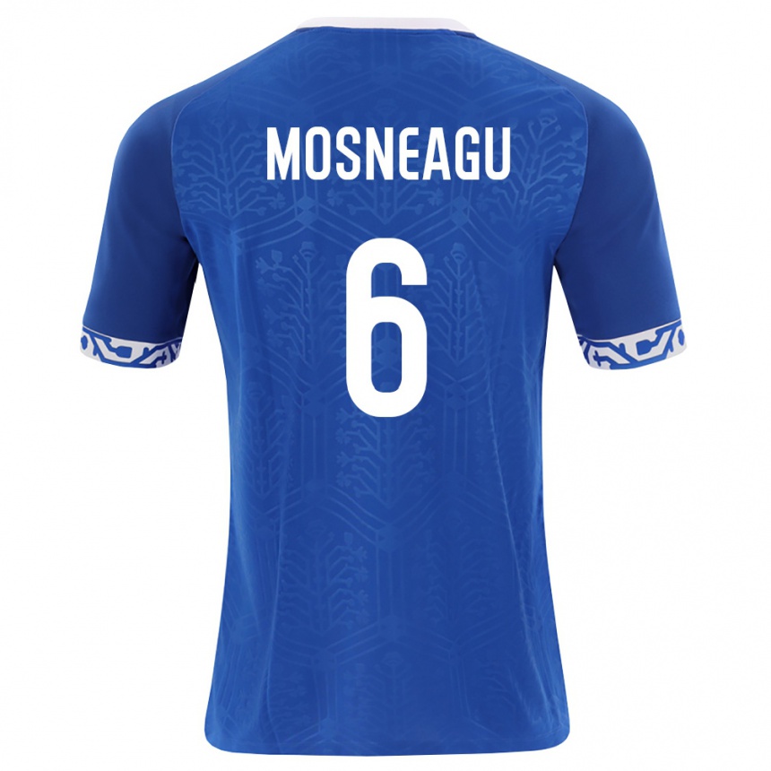 גברים כדורגל מולדובה Gheorghe Mosneagu #6 כחול מלכותי לבן ג'רזי ביתית 26-28