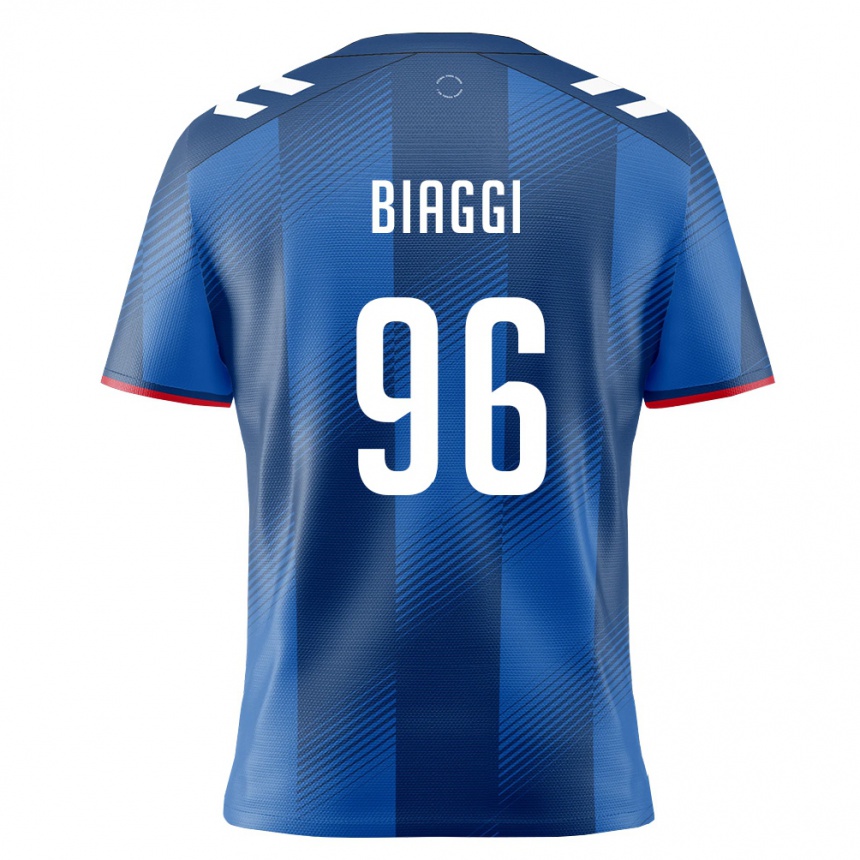 גברים כדורגל פוארטו ריקו Adrián Biaggi #96 כחול מלכותי אדום לבן ג'רזי ביתית 26-28