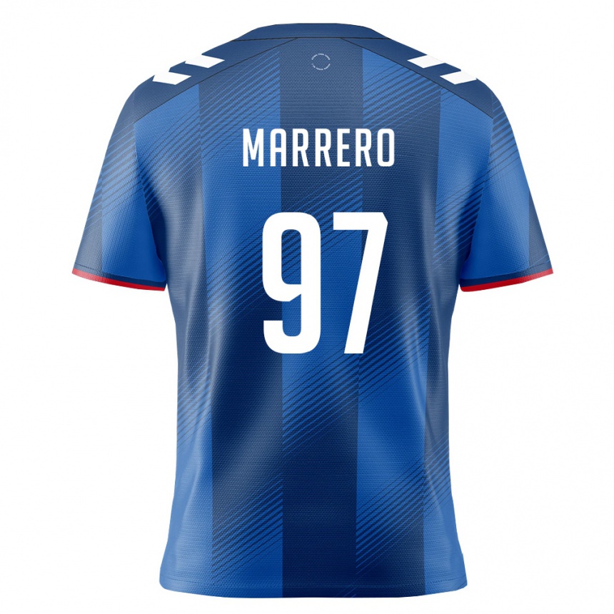 גברים כדורגל פוארטו ריקו David Marrero #97 כחול מלכותי אדום לבן ג'רזי ביתית 26-28